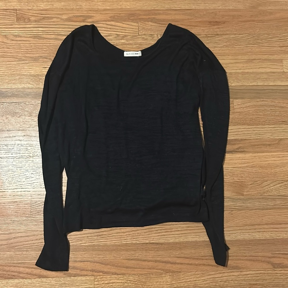 Cross back navy blue top